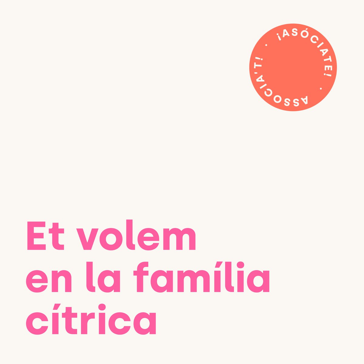 📣Si estàs relacionadx amb el món del disseny i la creativitat a Castelló açò t'interesa📣

Coneix els avantatges de formar part de la família cítrica🍋➡️ laexprimidora.com/asociate/

#UneixteALaExprimidora #SomSucCreatiu