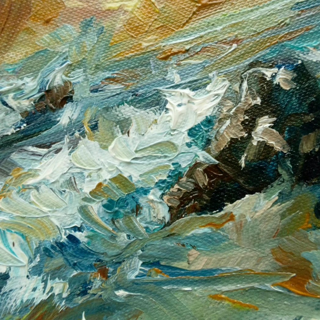 Impasto details
Breaking Waves Oil Painting, Impasto Stormy Seascape, Ocean Sky Textured Artwork
inkrabbitdesigns.etsy.com/listing/156173…
#oilpainting #seascape #stormy #waves #surf #breakingwaves #landscape #impastopainting #texturedart #fineartforsale #ocean