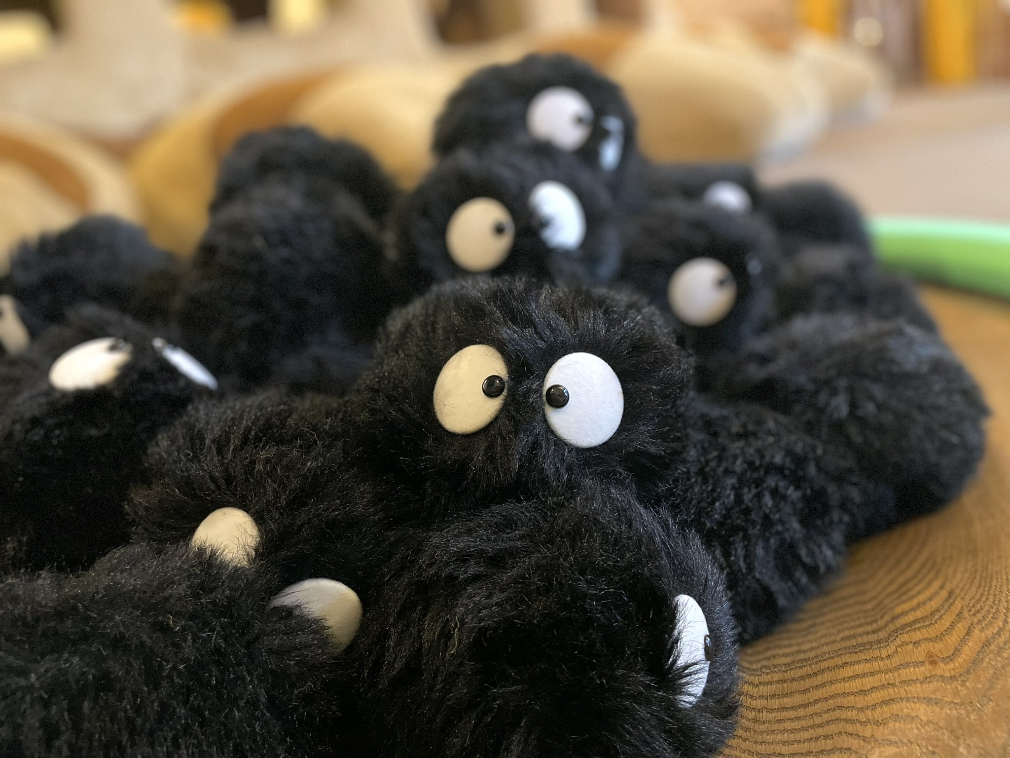 トトロ・ネコバス・まっくろくろすけ ぬいぐるみセット ○となりの