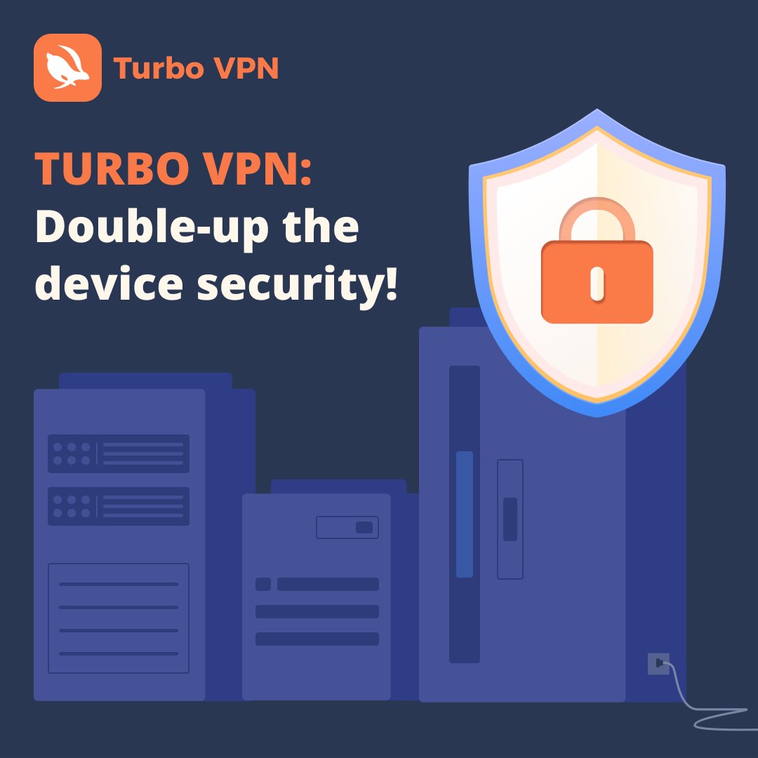 turbo_vpn's tweet image. Double-up the Device Security! 🔒️
Data is encrypted through many forms of a protocol such as IPSec, TLS or SSL to ensure the security of the user’s privacy. VPN helps to secure and encrypt all in and out traffic. 
#TurboTips #VPNProtection