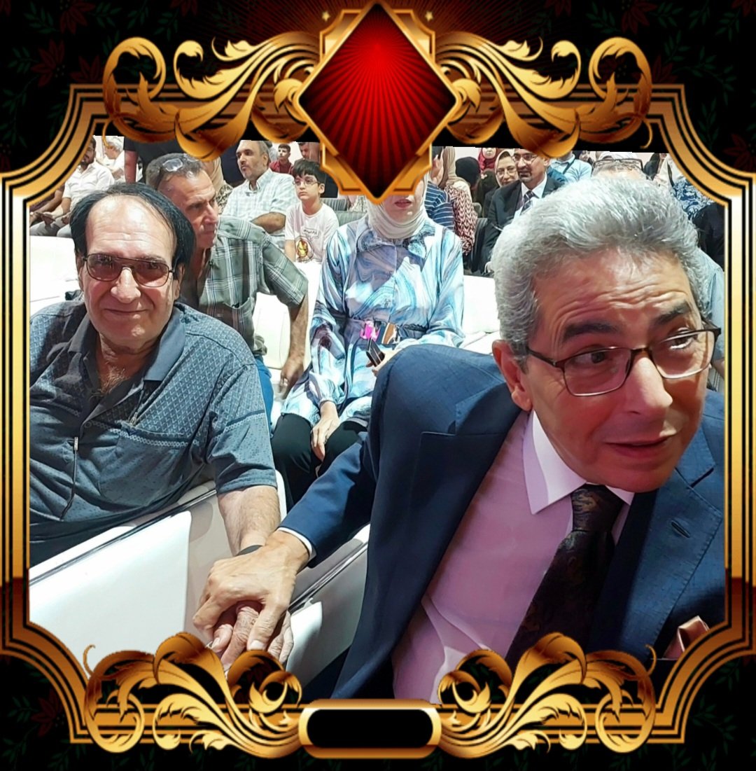 مع الاعلامي الكبير محمود  سعد  اثناء وجوده في بغداد