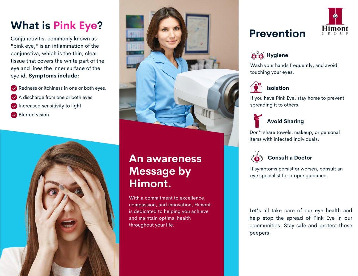 himontgroup1994's tweet photo. Punjab Records Over 10,000 Cases of Pink Eye Infections Within 24 Hours.

Know the Signs of Pink Eye and How to Prevent It! 𝑯𝒊𝒕 '𝑺𝒉𝒂𝒓𝒆' 𝒃𝒖𝒕𝒕𝒐𝒏 𝒏𝒐𝒘🔗

#pinkeye #pinkeyes #pinkeyetreatment #PinkEyeInfection #pinkeyeprevention
#WC2023  #conjunctivitis #himont https://t.co/BTGvf0X3Rn
