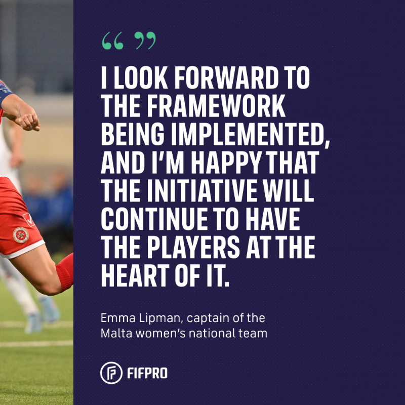 FIFPRO's tweet photo. #FIFPRO Europe and @UEFA collaborate to deliver the new Minimum Standards Framework for Women’s National Teams.

📜 The framework outlines how national associations should have transparent policies on:

🛑 Responding to abuse
💰 Remuneration
👶 Maternity rights
📈 Player data