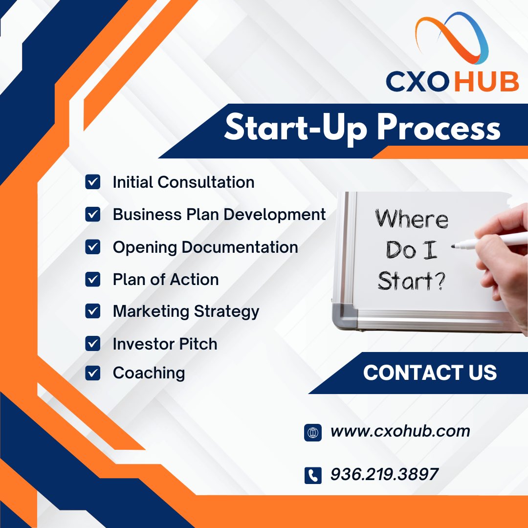 JonathonNeal8's tweet photo. Starting up a new business? CXO HUB can help!

https://t.co/3xecIu3667 https://t.co/mQ46ZPSr9r