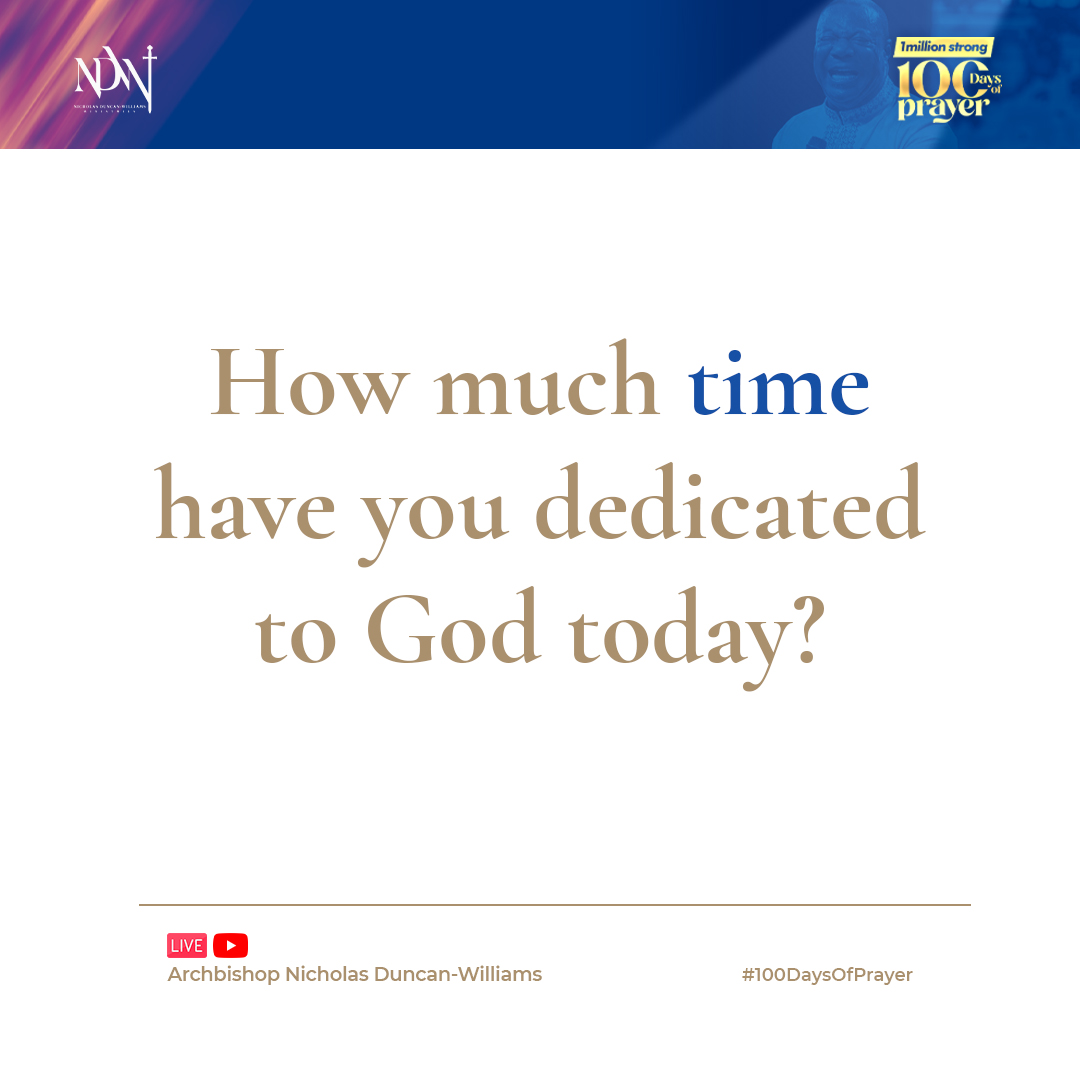 ArchbishopNick's tweet photo. How much of your time have you dedicated to God today? Don't just stay busy; sign up for the 100 Days of Prayer Challenge and deepen your connection with Him, one prayer at a time.
Click here: https://t.co/siJQfpev1x
#100DaysOfPrayer
#1MillionStrong https://t.co/8paxpTCC4D