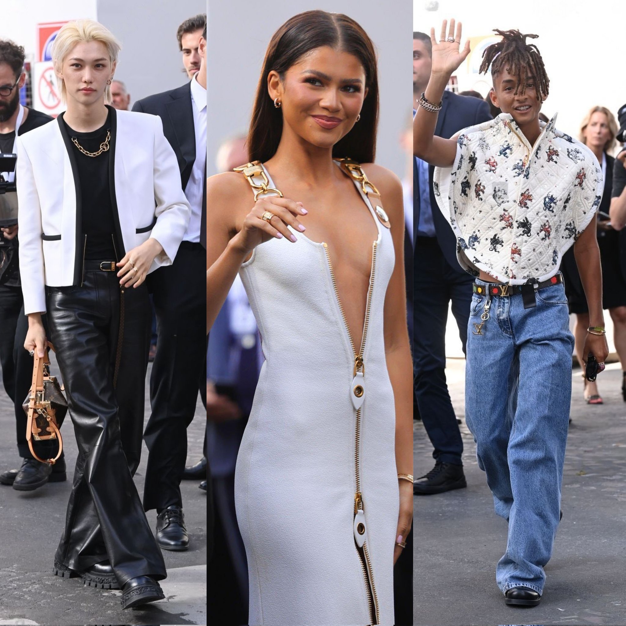 Viral Takes on X: Felix, Zendaya, and Jaden Smith at the Louis