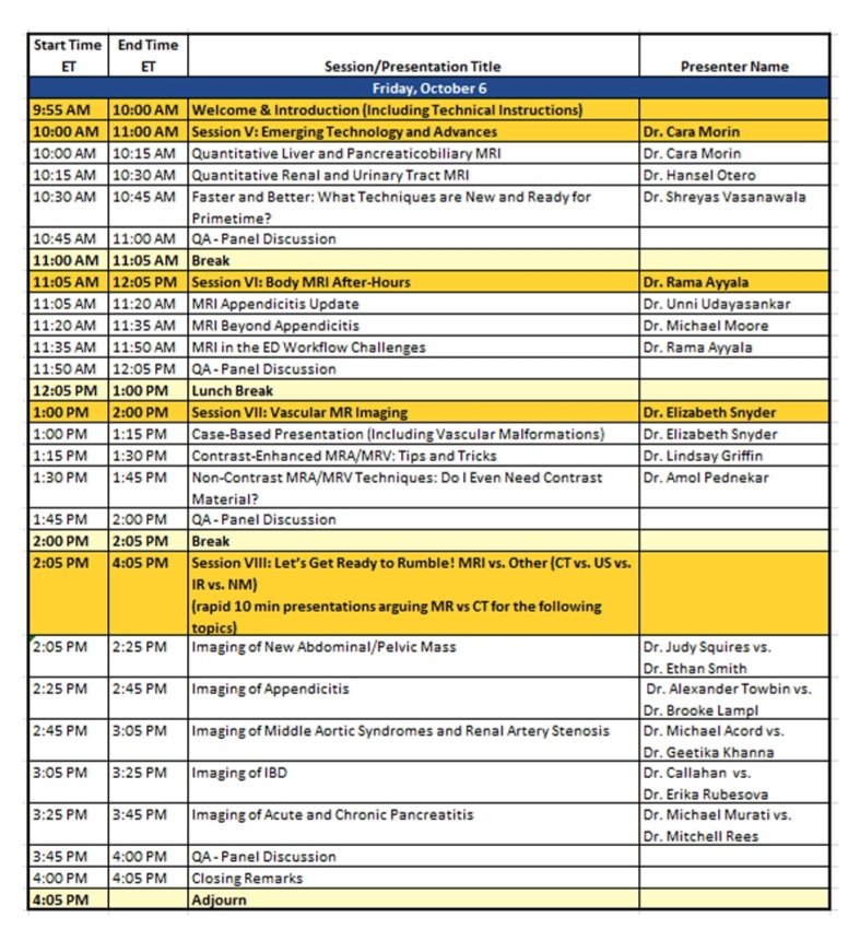 Jonathan Dillman (@therealjonadill) on Twitter photo Day #2
<a href="/SocPedRad/">The Society for Pediatric Radiology</a>
#sprbodymri2023
What sessions are you excited about?! 😊 Day #2
<a href="/SocPedRad/">The Society for Pediatric Radiology</a>
#sprbodymri2023
What sessions are you excited about?! 😊