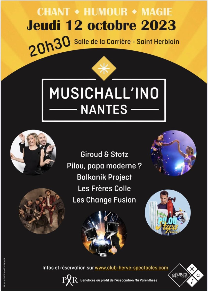 #octobrerose2023 🎀Envie de soutenir l'espoir des femmes face au cancer. Venez à "MUSICHALL'INO" le 12 oct. à Saint-Herblain. Tous les bénéfices seront reversés à l'association Ma Parenthèse. Merci pour votre soutien 💗 Isabelle #tousuniscontrelecancer