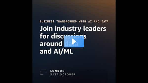 anacavez's tweet photo. 🤖🗓️ Save the date for AWS Business Transformed with AI and Data on 31st October in London 👉 https://t.co/c1ARXrUd1m https://t.co/TbmyqkUBi2 https://t.co/G2CCKHerqq