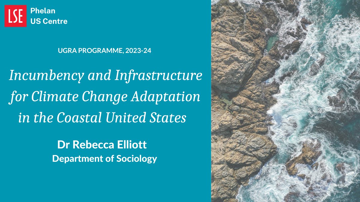 Climate change adaptation is underway across the US, from massive sea walls to living breakwaters Join @RebsFE (@LSEsociology) in her Undergraduate Research Assistantship project! LSE Undergraduates, see the full list of projects, and apply before 9 Oct! buff.ly/46qweKo
