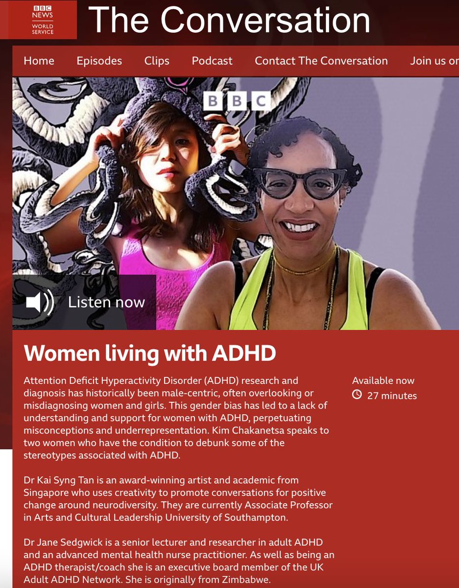 kai syng tan phd pfhea art adhd asc has left X (@kaisyngtan) on Twitter photo When <a href="/bbcworldservice/">BBC World Service</a> asked me to discuss ADHD, I said yes. After all, the show is good enough for Olympian & ADHDer Simone Biles😍
I invited my friend Dr Jane Sedgwick from nursing along, which makes for a lively chat
Tune in today (though I won't)
bbc.co.uk/programmes/w3c… When <a href="/bbcworldservice/">BBC World Service</a> asked me to discuss ADHD, I said yes. After all, the show is good enough for Olympian & ADHDer Simone Biles😍
I invited my friend Dr Jane Sedgwick from nursing along, which makes for a lively chat
Tune in today (though I won't)
bbc.co.uk/programmes/w3c…