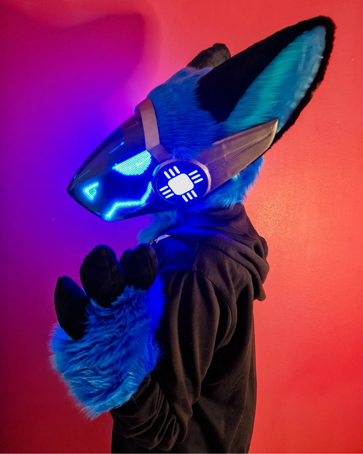 Protogen Fursuit Head WIP #8 + Fursuit Friday