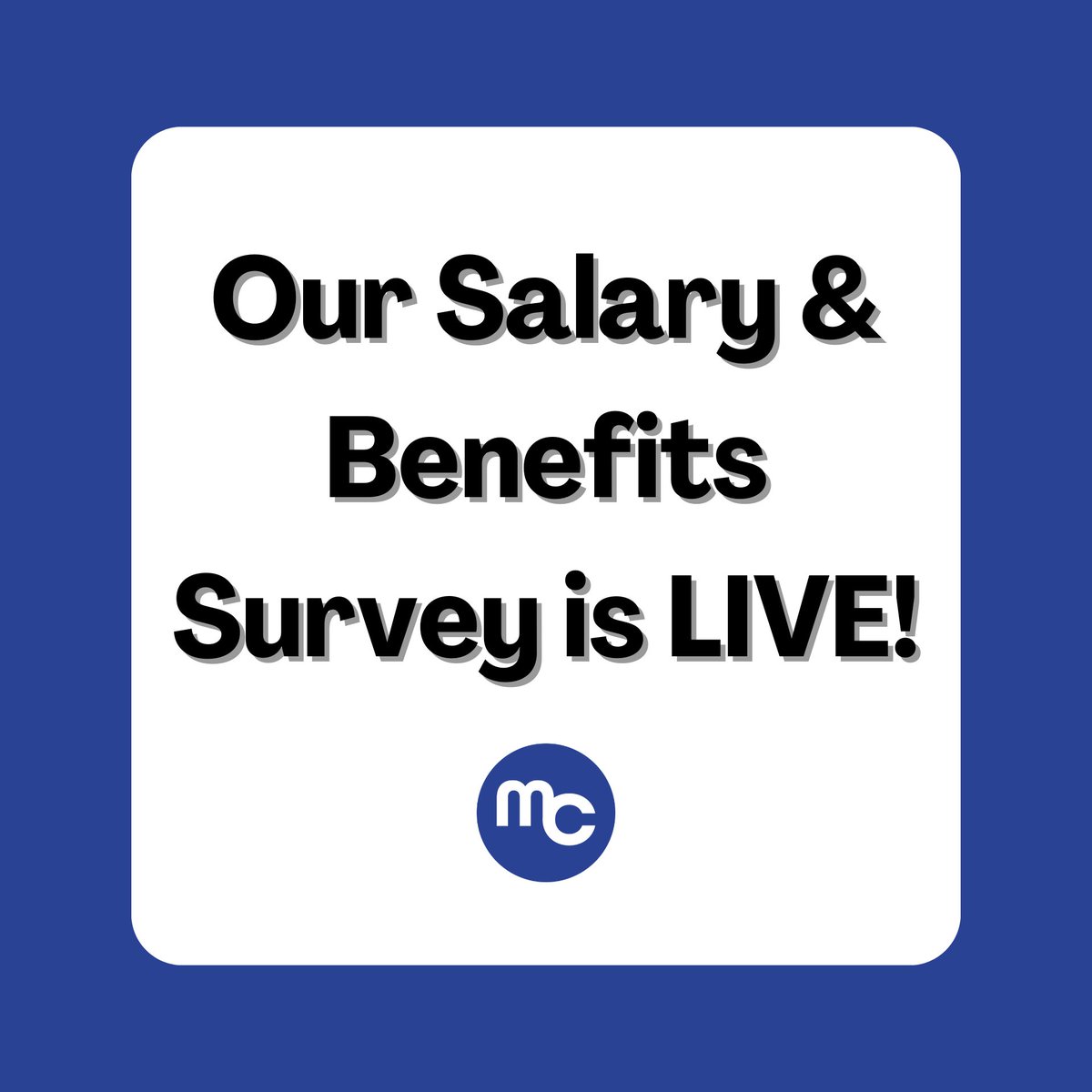 _MediaContacts's tweet photo. Our Salary and Benefits Survey for 2023 is now LIVE!

Help our team be their best by spending 10 mins filling in a short survey on what makes work exciting to you! 

https://t.co/ofaG9XDVYr

#Recruitment #Jobs #Hiring #Salaries #Benefits #Surveys #HR #Trends #Research https://t.co/q3UqyKf80k