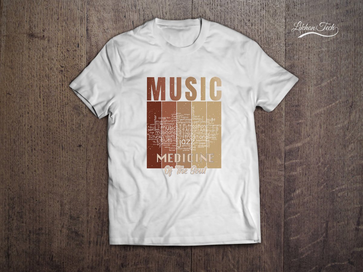 Music is Medicine of The Soul

Follow me Instagram and Linkedin @likhontech
 #mRNA 
#Pixel8 #tshirtdesign
#graphictees
#merchbyamazon
#mba
#amazonmerch
#amazonmerchandise
#printondemand
#etsy
#etsyshop
#etsyseller
#redbubble
#redbubbleshop
#likhontech