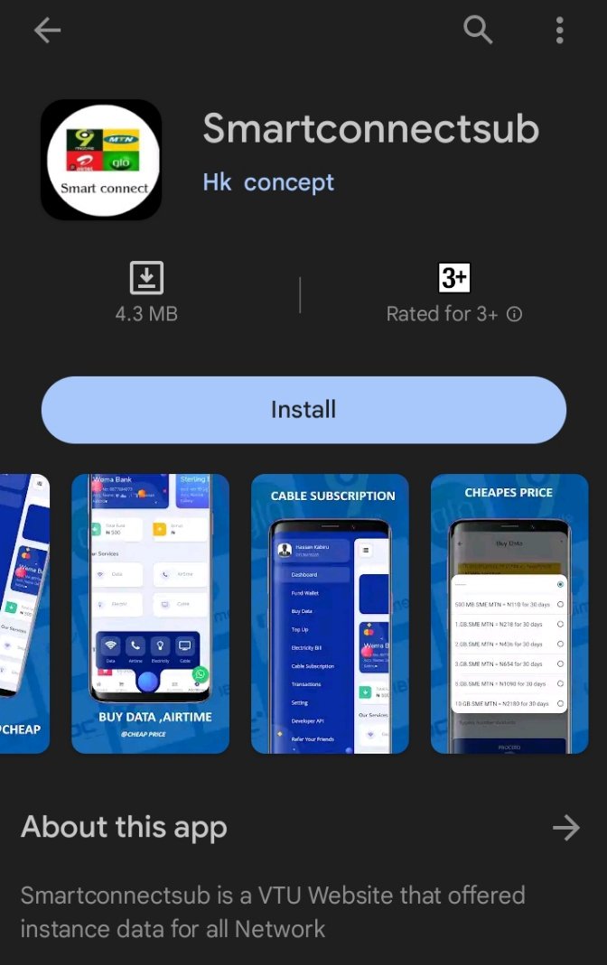 lightcarrier's tweet photo. https://t.co/J92mCMWWas

Welcome to smartconnectsub website, where you can buy your data, airtime, Cable at cheeper rate and sell to others https://t.co/6mkElNJXnY