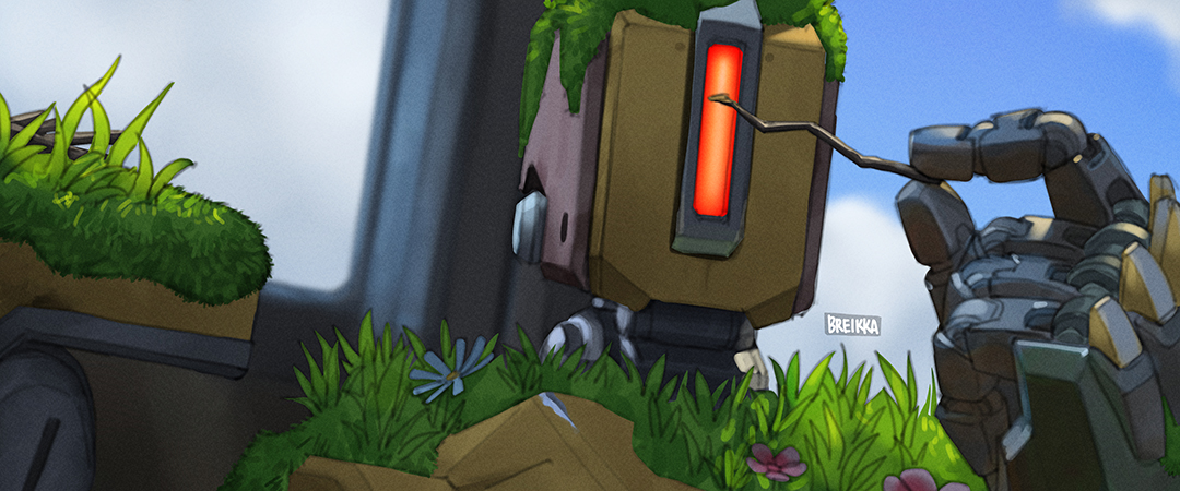 "The Last Bastion" redraw. 🌿🐦 #Overwatch