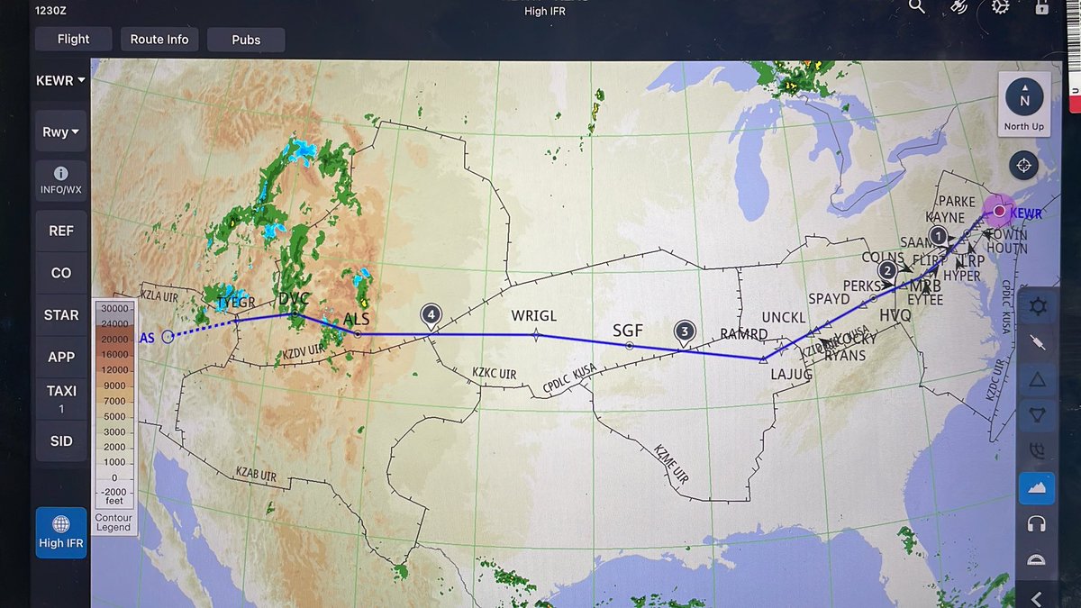 Travels take us to @LASairport today. 4:50 flight time at FL380. Carrying 54,300 lbs of fuel. Great wx til about 3hrs in then some deviating and some bumps on arrival. Let’s go flying! #avgeeks #flightplanning #flying #airlines #Newark #LasVegas #Boeing