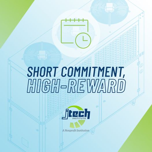 Reap the rewards without a long-term commitment! Our Commercial Truck Driving program is only 170 hours long. We are here to make your goals achievable in no time. Take the leap and get ahead today! Check out our program here: bit.ly/2sZ5t2H. #JTech