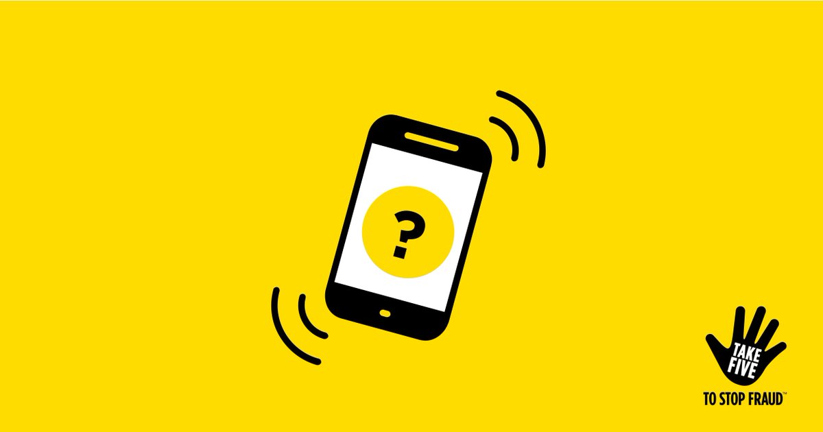 Received an unexpected call? 

⚠️ STOP: Only give info to services you have consented to and expect contact from 
⚠️ CHALLENGE: Could it be fake? It’s ok to say ‘no’
⚠️ PROTECT: If you’ve transferred money to a ‘safe account’, contact your bank and report it to Action Fraud.