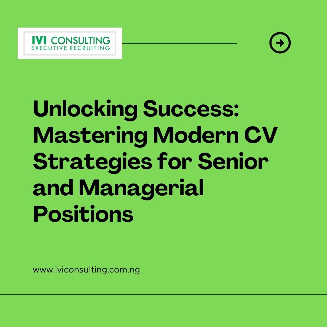 iviconsultingex's tweet photo. Unlock your career's full potential with our expert CV strategies for senior and managerial positions. Elevate your chances of success with our tips #Iviconsulting #Elevate #CareerSuccess #CVStrategies #UnlockYourPotential #recruitment #HR #Job #Jobopportunity https://t.co/lhjazYjSU1