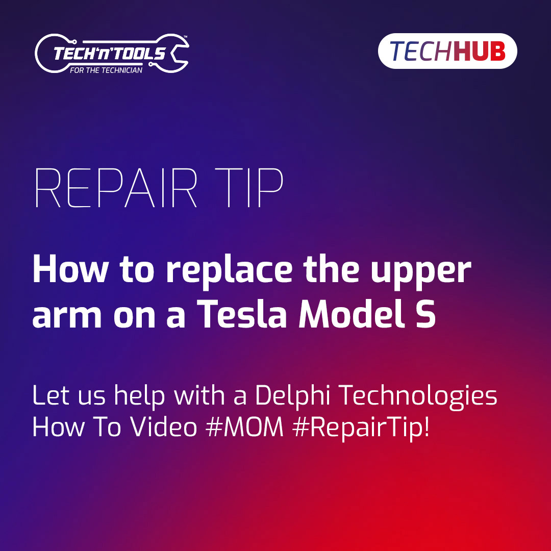 Let's look at how to replace the upper arm on a Tesla Model S with@delphitech_ #mastersofmotion

A common issue with the Model S, which can become  detached from the arm.  #tnt #forthetechnician #techhub #delphitechnologies

techntools.ie/news/how-to-re…