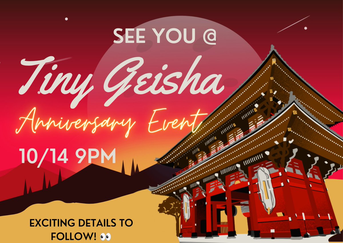 lizmoneyweb's tweet photo. 🏆1x P500 #GCASH or 15 $MATIC
🎁If you hold 5 TG NFT or more, I'll make it P1000 or 30 MATIC!

1️⃣Follow @TinyGeishaNFT @lizmoneyweb @SettoNFT
2️⃣RT + ❤️  
3️⃣Tag 3 friends &amp; convince @BozoCollective to give me WL in the comment. 🙏
Maybe 1 for you and me? 👀

⏳10/6 9PM
#GIVEAWAY! https://t.co/ho3hzbRd70