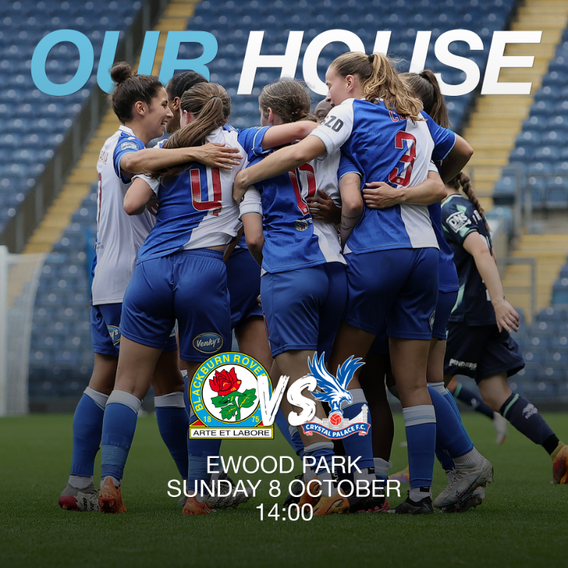 RoversWFC's tweet photo. Join us at Ewood Park tomorrow. 🏠

#Rovers 🔵⚪️