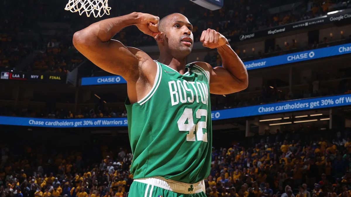 HoopsEmpire_'s tweet photo. Giannis stats in 2022 playoffs when guarded by Al Horford:

➼ 180.1 Partial Possessions
➼ 81 Points
➼ 33/91 FG (36.2%)
➼ 2/12 3P (16.7%)
➼ 13 TOV
➼ Blocked 7 times

Joel Embiid stats in 2023 playoffs when guarded by Al Horford:

➼ 211.6 Possessions
➼ 82 Points 
➼ 31/80 FG (38.8%)
➼ 2/13 3P (15.4%)
➼ 10 TOV
➼ 8 Blocked Shots

Robert Williams Guarded those guys for a COMBINED 67.9 partial possessions, to Al’s nearly 400. “Who will guard Giannis and Embiid now?”

The same guy who always has.