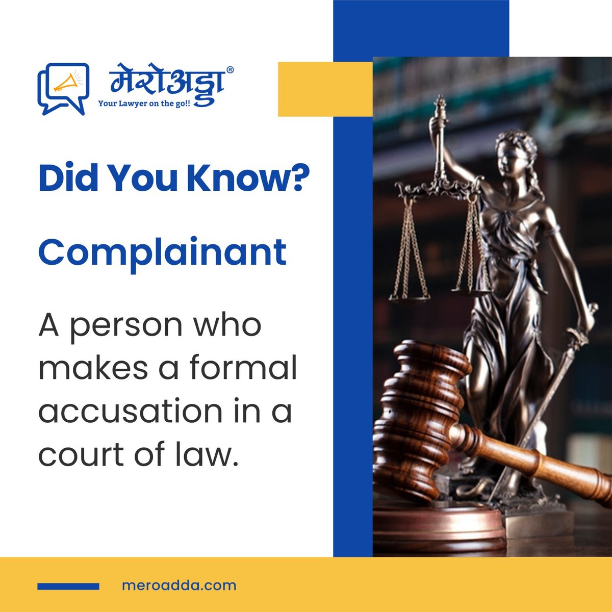 MeroAdda's tweet image. Signup for free Q&amp;amp;As with lawyers from all over Nepal.
#law #smartlaw #complainant #applicant #parties
