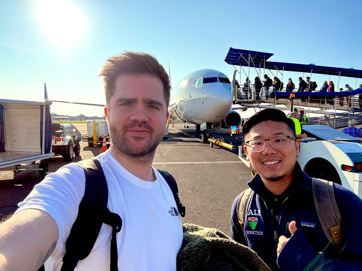 Off to #ZDM16 with <a href="/IvanFXia/">Ivan Xia</a>. 
Ivan will be presenting on Wed at 11:15am. And I will be presenting on Wed at 5:20pm. Can’t wait! 🔥🐟 @nicolilab <a href="/ZDMSociety/">ZDMSociety</a>