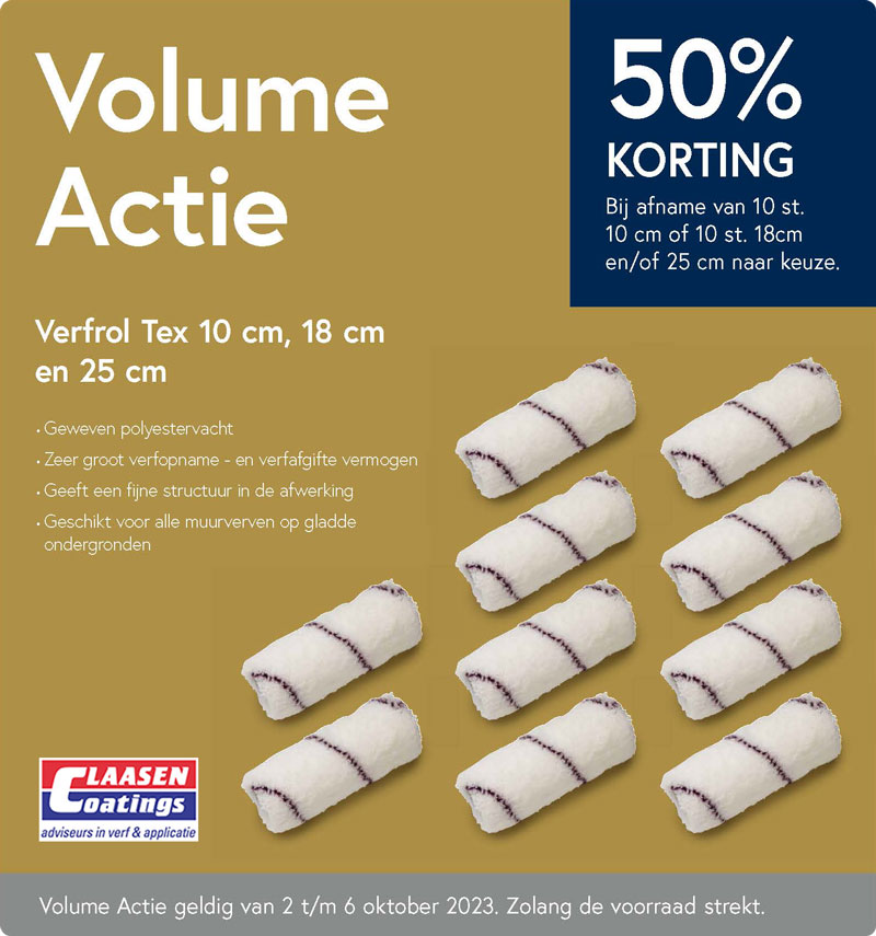 ClaasenCoatings's tweet photo. ProGold Volume Actie - oktober 2023
Sla alvast in voor de komende maanden. De verfrol tex is geschikt voor alle muurverven op gladde ondergronden.
Nu tijdelijk 50% korting
Actieperiode: 02-10 t/m 6-10 2023
#ProGold #verfrol #muurverf #actie #gladdemuren https://t.co/yEDHtlWd3z