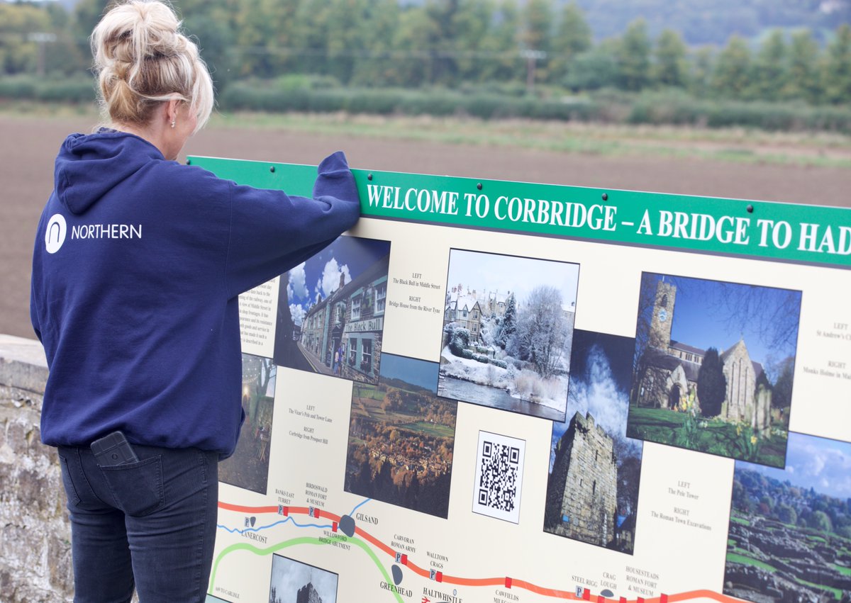 Latest Corbridge Station signage was installed today. With thanks to <a href="/northernassist/">NORTHERN 🚆</a>, ISS, <a href="/TVCRP/">Tyne Valley Community Rail Partnership</a> Friends of Corbridge Station, Corbridge Community Partnership, David Waugh, John Holmes <a href="/signdesign_uk/">Sign & Design</a> Sign photos: Ian Wylie. Historic scenes: Corbridge Vintage Postcard Collection.