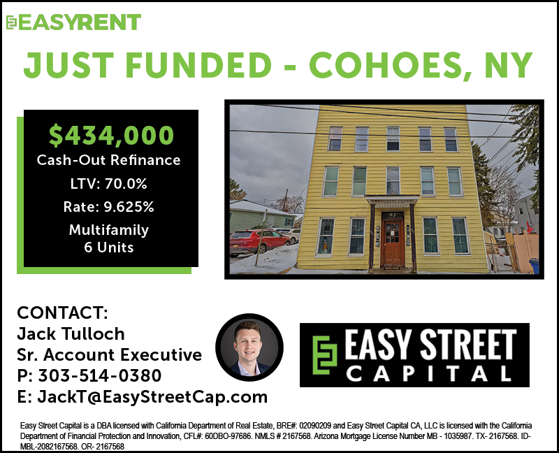 rob_s_simon's tweet photo. #JustFunded #MultifamilyMonday
$434,000 Cash-Out Refinance Multifamily (6-Units) DSCR Loan in Cohoes, New York! Cohoes is a city in the upstate NY region, called the "Spindle City" because of the importance of textile manufacturing to its growth in the 19th century! https://t.co/7d9o62g4MU