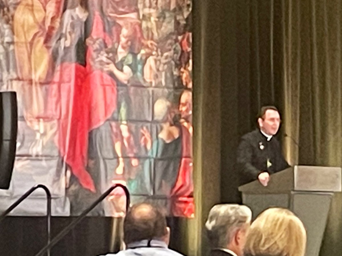 cjhowat's tweet image. #ICSC2023 Opening Plenary Session with +Cozzens &amp;amp; +Golka 

Eucharistic Stewardship @ the 61st Conference.
