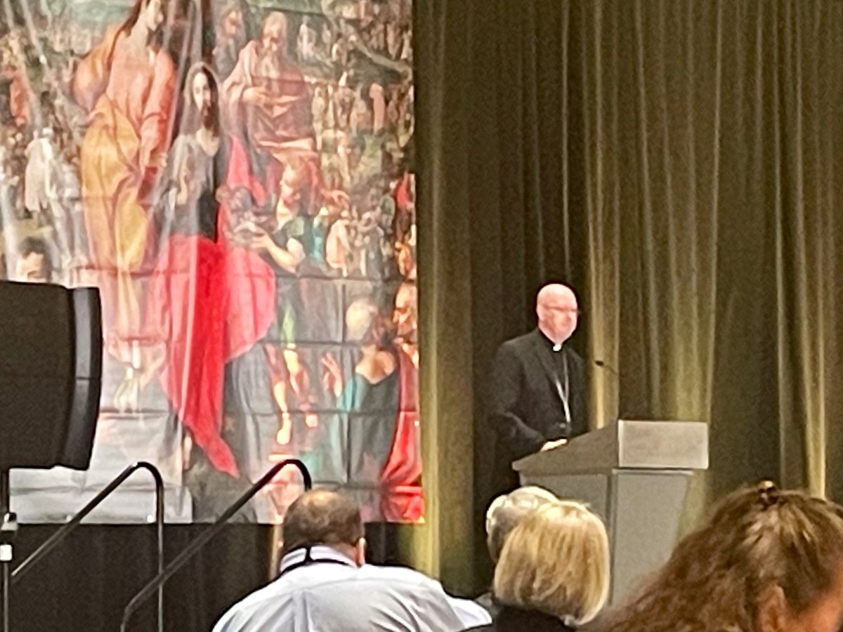 cjhowat's tweet image. #ICSC2023 Opening Plenary Session with +Cozzens &amp;amp; +Golka 

Eucharistic Stewardship @ the 61st Conference.