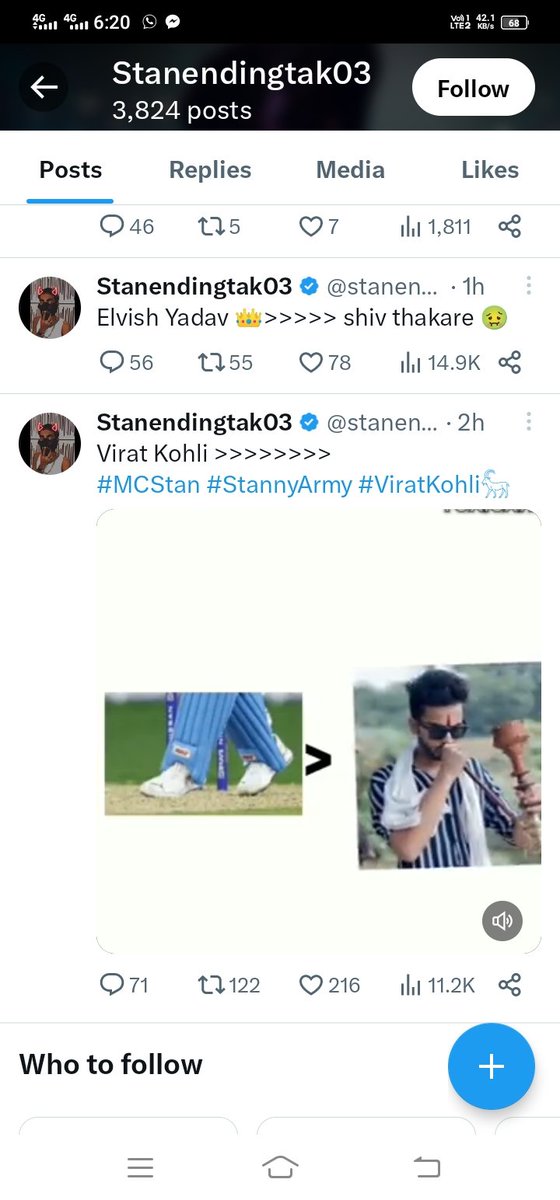 @stanendingtak03 Dam nahi khud kisiko troll kar sake

Ase bando se savdhan 😂

#ShivThakare
#ElvishYadav