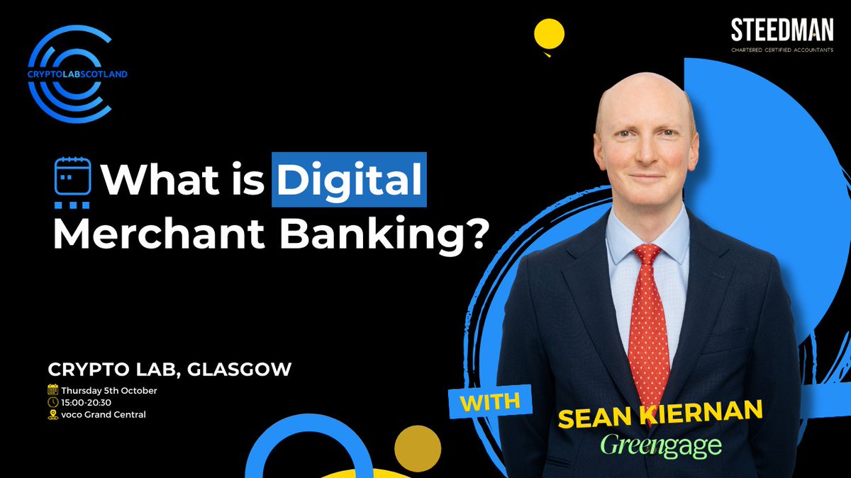 sidebar_bur's tweet photo. Join our CEO at a #CryptoLabScot event by @steedmancompany on October 5th! He'll be participating alongside amazing speakers to explore the skills needed for a #Web3 future. Let's prepare the next generation for success! Register: https://t.co/WDo6HD8MaI.
#Crypto #EmergingTech https://t.co/Lglc7U8gSm