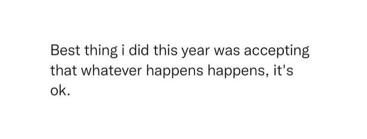 whatever happens, happens