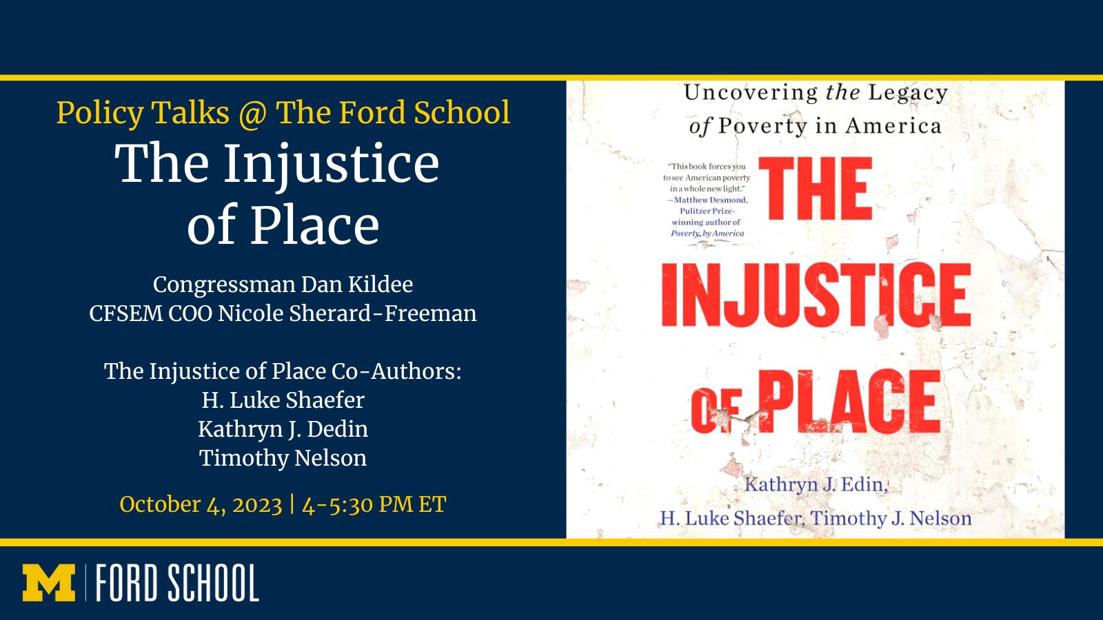 The Injustice of Place: Uncovering by Edin, Kathryn J.