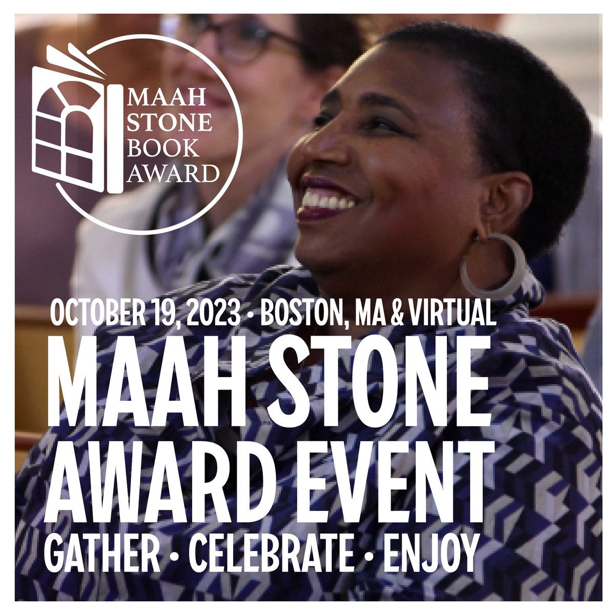 ENJOYment! Register today for the 2023 MAAH Stone Book Award Event - back IN-PERSON at the African Meeting House! Free signed books to the first 100 through the door. Reception @ 5:30pm/Awards presentation live-streamed at 6:30pm (ET). #MAAHStone2023#MAAHStone2023