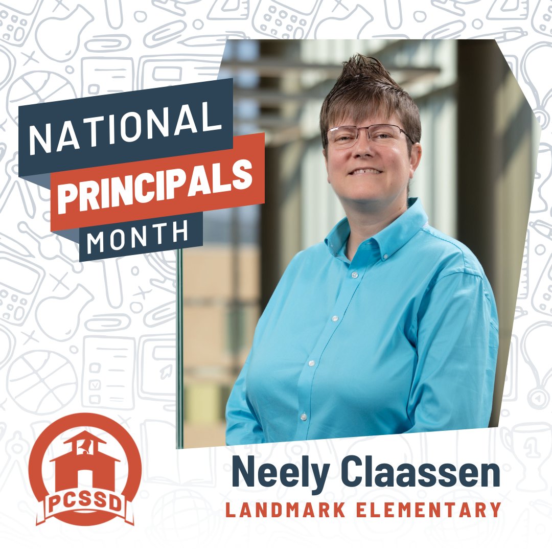 pcssdschools's tweet photo. October is National Principals Month. Today we feature LANDMARK ELEMENTARY's Neely Claassen. She loves watching sports, especially the Razorbacks! She also loves going on cruises and visiting beaches. #pcssdproud #serveall https://t.co/Xj1hppITxn