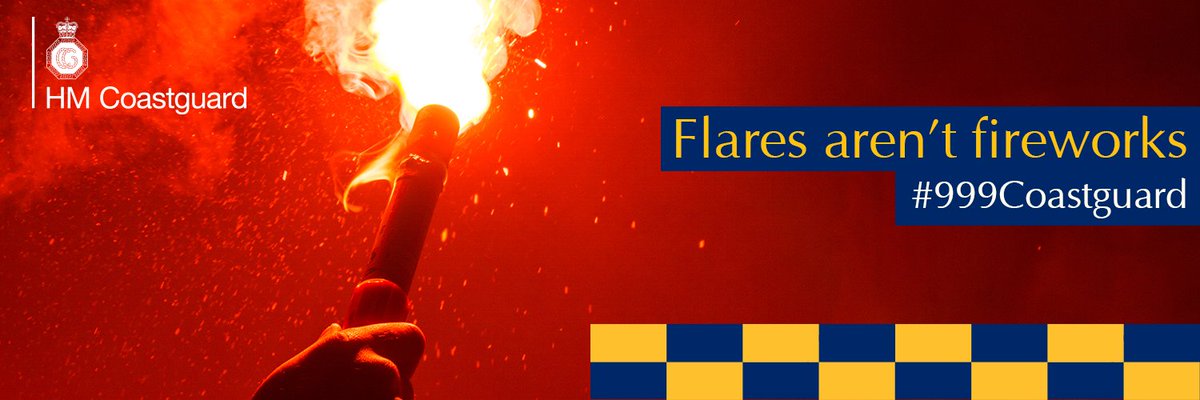 It is important that flares are reported in an emergency so that we can help those in need.
If someone is in trouble, call 999 and ask for the coastguard.
Even if you are uncertain whether you have seen a distress flare, we will send our team to investigate.

#999Coastguard