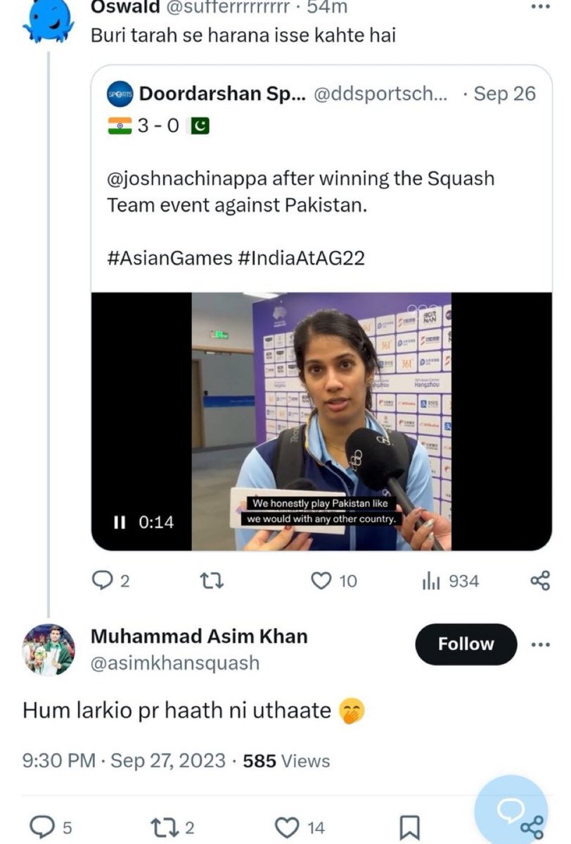 Tashuyr1's tweet image. 🅂🄸🄽🄲🄴 🅃🄷🄸🅂 🅃🅆🄴🄴🅃, 
° Pakistan Lost...
- against India in Squash Final
- against India in hockey by 10-2
- against India in football 3-0
-  couldn&apos;t qualify for the final of women&apos;s 400m heats
 - couldn&apos;t qualify for the final of 10m Air Pistol event 
- In squash…