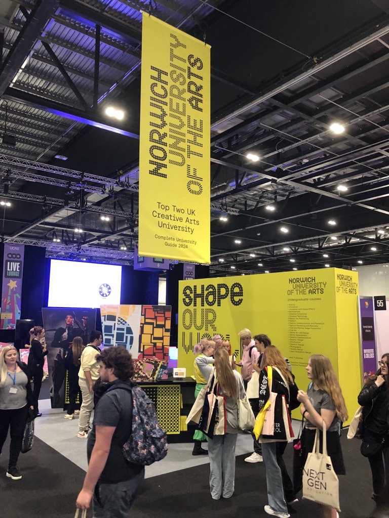 NorwichUniArts's tweet photo. Heading to UCAS Create Your Future London? Come and say hi and find out more about us! Meet our students and academics at ExCeL London on Monday & Tuesday โจ
#WeAreNorwich #CreateLondon #CreateYourFuture https://t.co/oifMh51yKW