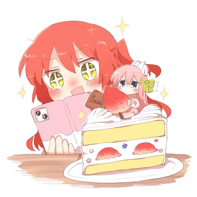 ショートケーキのぼっち #ぼっち・ざ・ろっく 