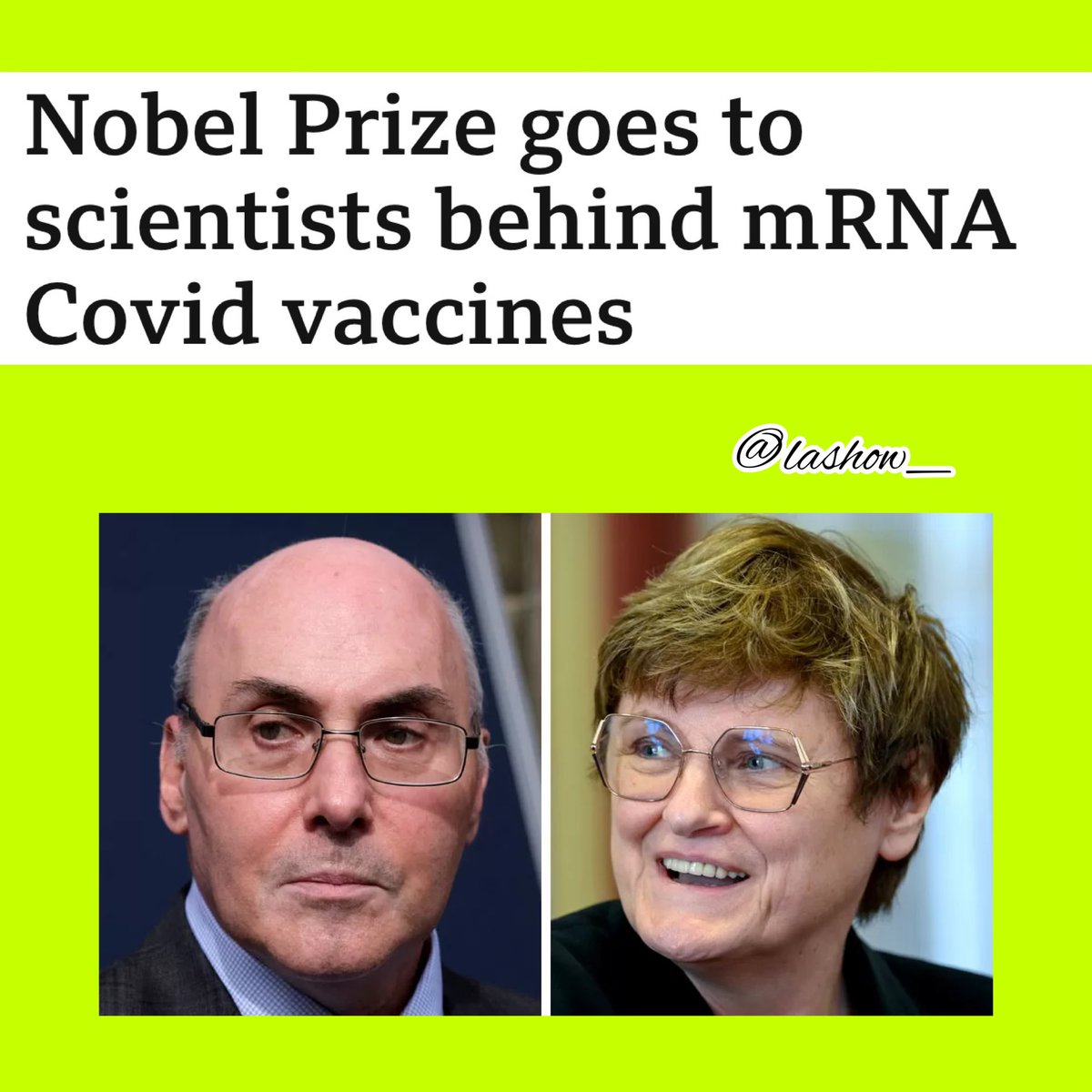 #lashow #news #unitedstates #mRNA #vaccines #CovidVaccines #Covid #covid19 #pandemic #science #technology #KatalinKarikó #DrewWeissman #NobelPrize #NobelPrize2023 #blacktwitternews #health