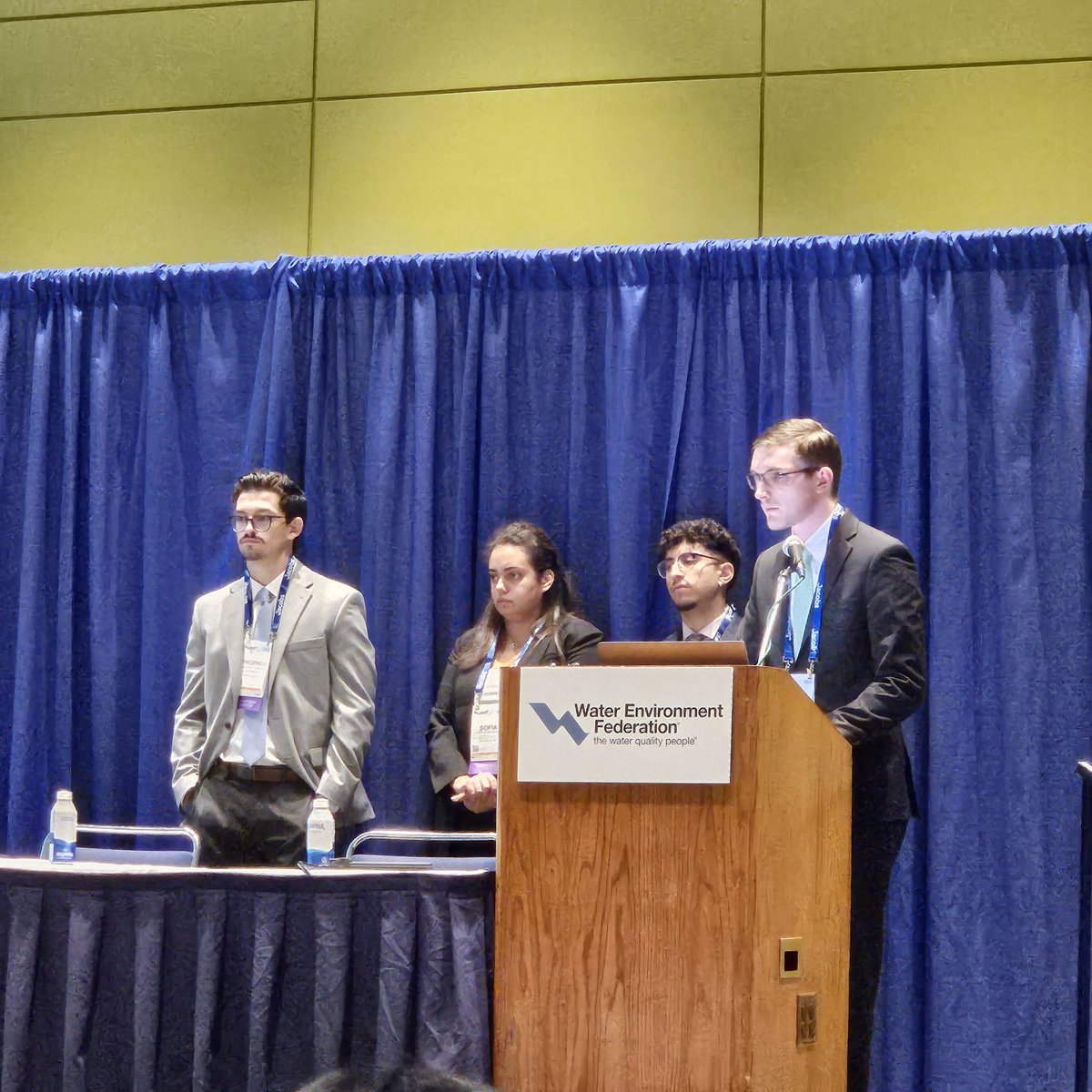So proud of the two @NYwaterEnviro teams that competed in the #WEFTEC23 #StudentDesignCompetition! 

Special shoutout to the @sunyesf team who won 3rd place in the #WaterEnvironment Division!

#WEFTEC #NYWEA #WatersWorthIt #WorkInWater #WaterQuality #Water  #NOPCOCFOMO 
@WEFTEC