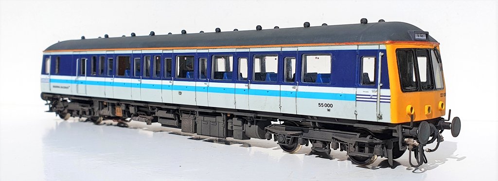 wrt_77's tweet image. Bubble Time. Reggie #Class122 55000 from its days on the Penzance to St Ives route. My attempt is a Bachmann &amp;amp; Dapol Mashup with lots of mods. #TMRGUK