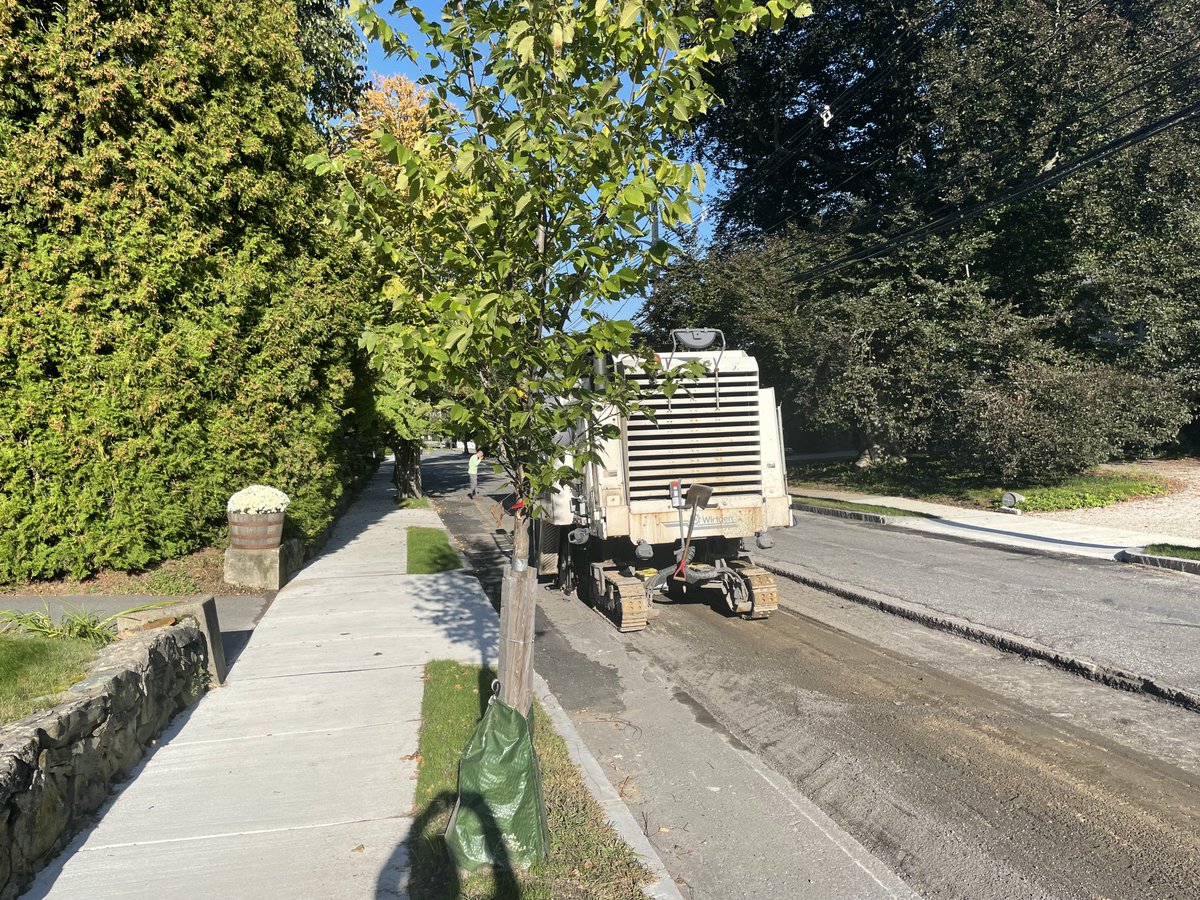 Ward Street - milling work begins today. #SmoothRoadAhead
