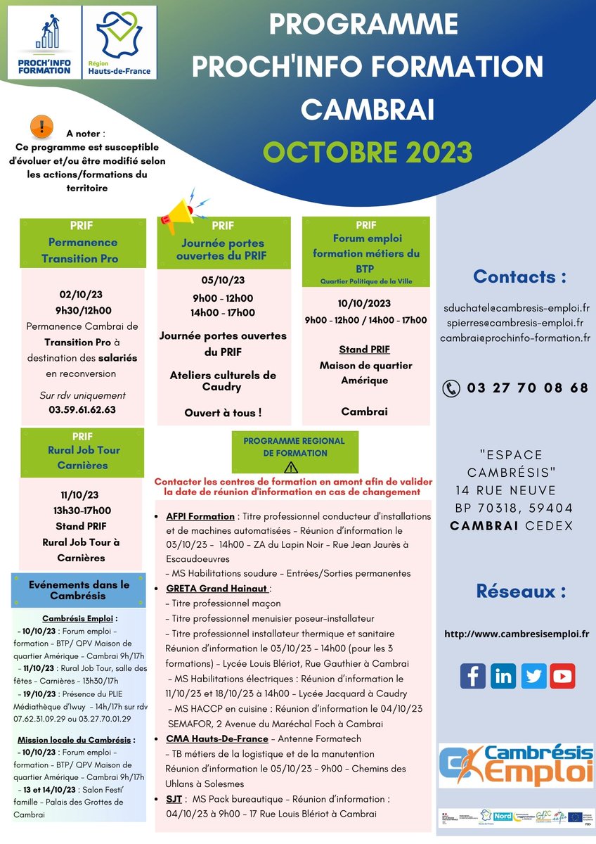 Cambrésis Emploi tweet media